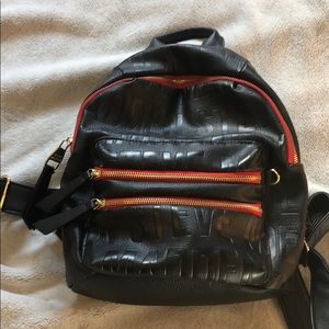 Steven Madden Logo Red+Black Backpack